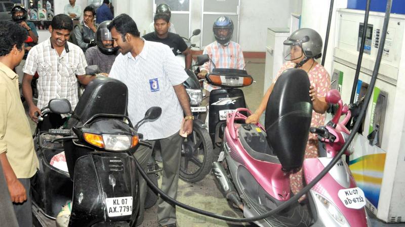 Finance Minister Arun Jaitley had, on October 4, announced a reduction of Rs 2.50 per litre on both petrol and diesel prices. (file picture) Finance Minister Arun Jaitley had, on October 4, announced a reduction of Rs 2.50 per litre on both petrol and diesel prices. (file picture)