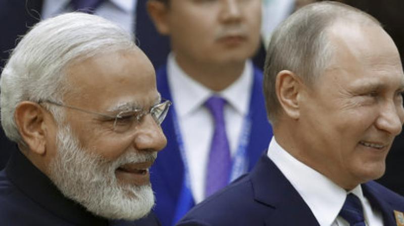 Expressing deep gratitude to all SCO countries for giving India full membership after enjoying 12 years of observer status, Modi termed SCO as a main pillar of peace and security in the regional and the global arena. (Photo: AP) Expressing deep gratitude to all SCO countries for giving India full membership after enjoying 12 years of observer status, Modi termed SCO as a main pillar of peace and security in the regional and the global arena. (Photo: AP)