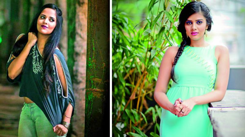 Anasuya Bharadwaj and Sree Mukhi Anasuya Bharadwaj and Sree Mukhi