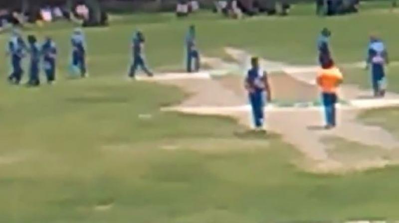 Posters of slain militants were also allegedly put up around the ground while post match awards were named after some of the slain ultras. (Photo: Youtube) Posters of slain militants were also allegedly put up around the ground while post match awards were named after some of the slain ultras. (Photo: Youtube)