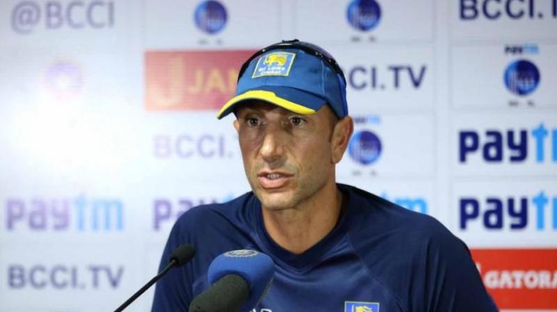 Nic Pothas could barely contain his anger after Sri Lanka lost the second Test by an innings and 239 runs in four days in Nagpur.(Photo: BCCI) Nic Pothas could barely contain his anger after Sri Lanka lost the second Test by an innings and 239 runs in four days in Nagpur.(Photo: BCCI)