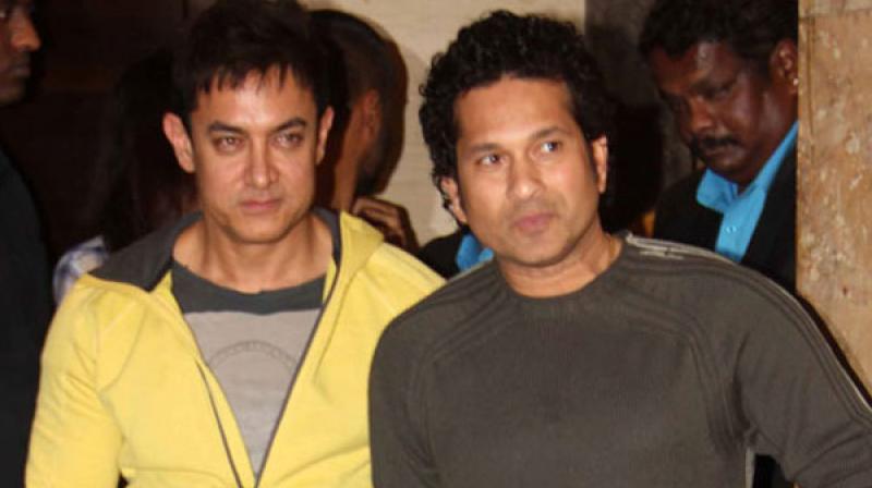 Aamir Khan and Sachin Tendulkar Aamir Khan and Sachin Tendulkar