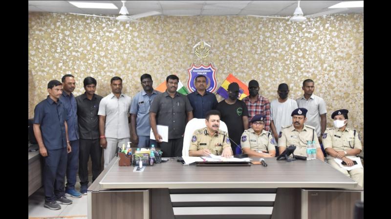 Five held for smuggling ganja in Hyderabad