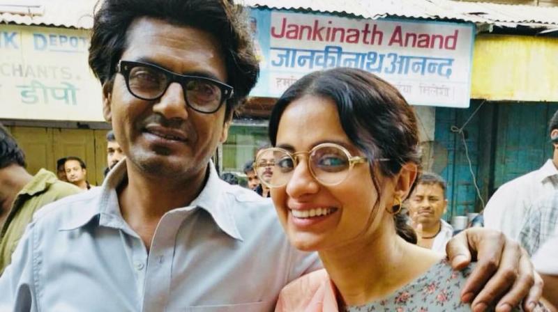 Nawazuddin Siddiqui and Rasika Duggal on Manto sets. Nawazuddin Siddiqui and Rasika Duggal on Manto sets.