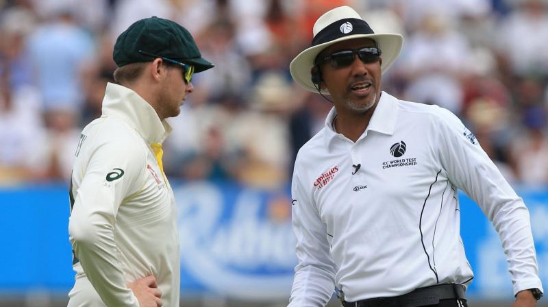 Standing in only his 13th Test, Wilson equalled the record for reversals when eight of his decisions were successfully appealed by the players. (Photo: AFP) Standing in only his 13th Test, Wilson equalled the record for reversals when eight of his decisions were successfully appealed by the players. (Photo: AFP)