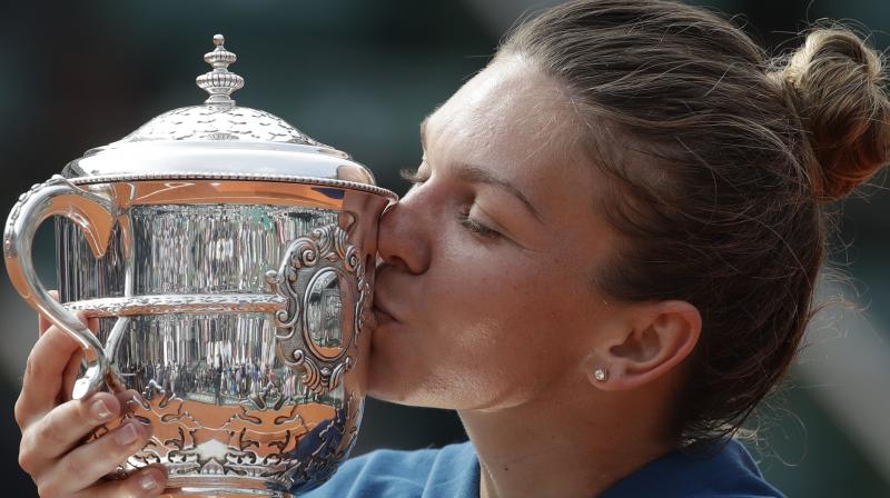 It was the perfect way for the Romanian to banish the demons of her painful final defeat by Jelena Ostapenko 12 months ago, when she blew a lead of a set and 3-0. (Photo: AP) It was the perfect way for the Romanian to banish the demons of her painful final defeat by Jelena Ostapenko 12 months ago, when she blew a lead of a set and 3-0. (Photo: AP)