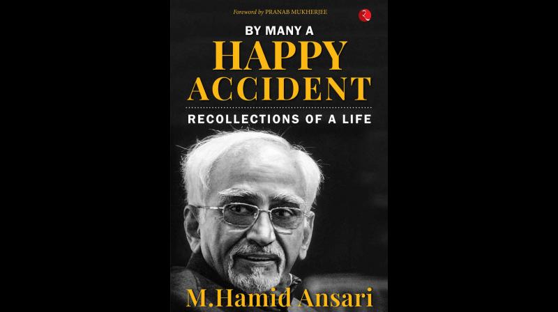 Cover page of By Many A Happy Accident by Hamid Ansari