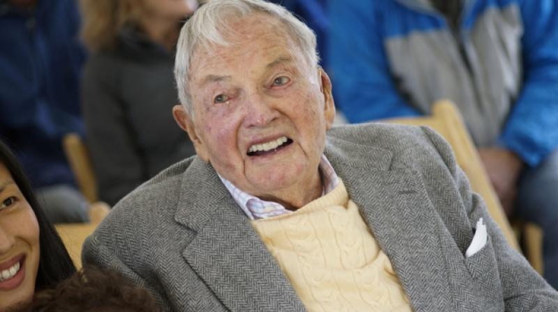 Billionaire David Rockefeller underwent his seventh successful heart transplant at the age of 101 in 2016.(Photo: AP) Billionaire David Rockefeller underwent his seventh successful heart transplant at the age of 101 in 2016.(Photo: AP)