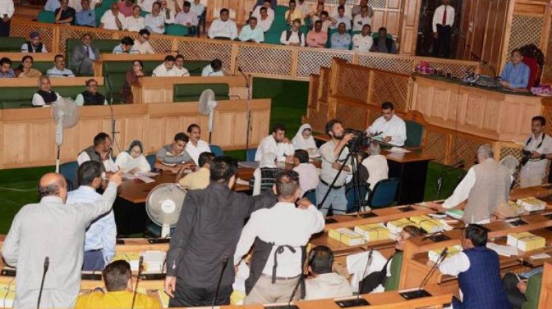 The remark came during a heated argument between the minister and the opposition MLA during a discussion on GST (Photo: PTI) The remark came during a heated argument between the minister and the opposition MLA during a discussion on GST (Photo: PTI)