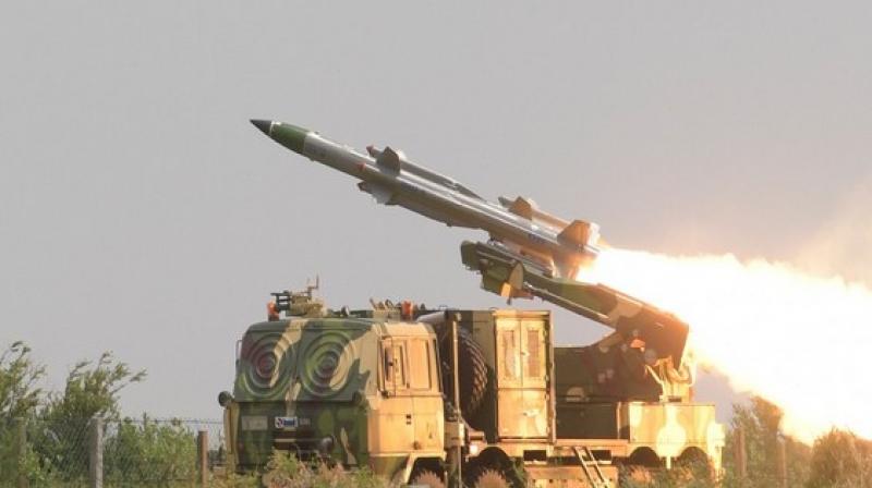 Seeking to prevent any intrusion of aircraft through the mountainous borders with Pakistan and China, the Defence Ministry is set to discuss a proposal to acquire two regiments of the Akash Prime missiles which can be deployed in high altitude areas above 15,000 feet. (Photo: File) Seeking to prevent any intrusion of aircraft through the mountainous borders with Pakistan and China, the Defence Ministry is set to discuss a proposal to acquire two regiments of the Akash Prime missiles which can be deployed in high altitude areas above 15,000 feet. (Photo: File)