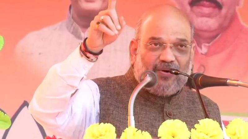 Shah claimed people across India were chanting Modi's name and they had decided to make him the prime minister once again (Image: ANi twitter) Shah claimed people across India were chanting Modi's name and they had decided to make him the prime minister once again (Image: ANi twitter)