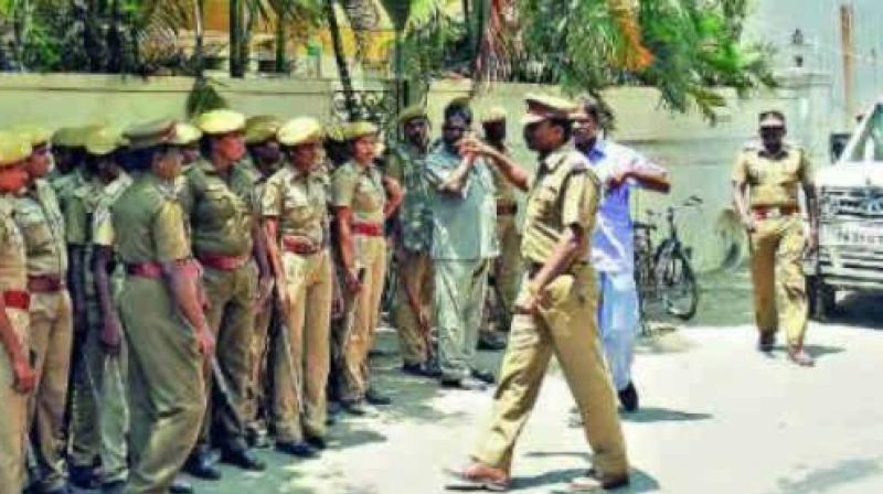 Police said the driver, Md Jameel, was transporting sand from Kaleshwaram when he came across the goats belonging to one Egurla Mallaih of Kundurpalli. Police said the driver, Md Jameel, was transporting sand from Kaleshwaram when he came across the goats belonging to one Egurla Mallaih of Kundurpalli.