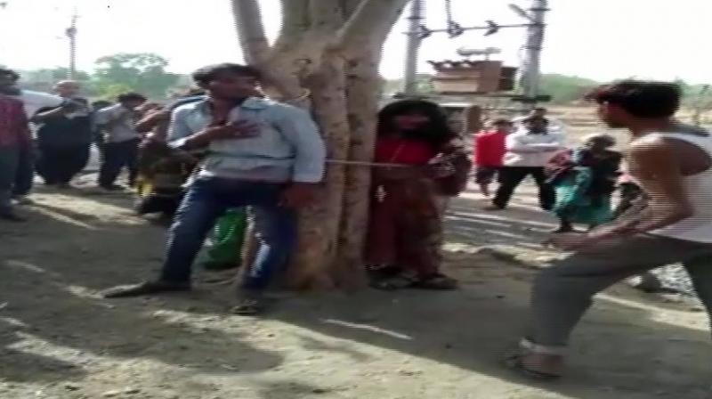 Five persons have been arrested in connection with the incident, a video of which has gone viral on social media. (Photo: ANI) Five persons have been arrested in connection with the incident, a video of which has gone viral on social media. (Photo: ANI)