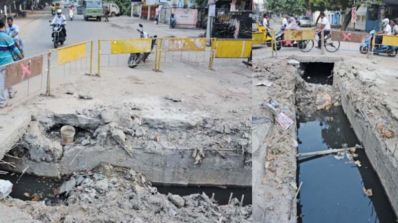 File photos on civic issues plaguing Chennai. File photos on civic issues plaguing Chennai.