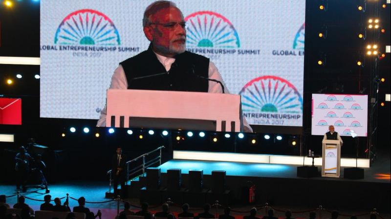Prime Minister Narendra Modi says his government has scrapped over 1,200 outdated laws, eased 87 rules for foreign investment in 21 sectors, and taken several processes online. (Photo: Twitter/NITI Ayog) Prime Minister Narendra Modi says his government has scrapped over 1,200 outdated laws, eased 87 rules for foreign investment in 21 sectors, and taken several processes online. (Photo: Twitter/NITI Ayog)
