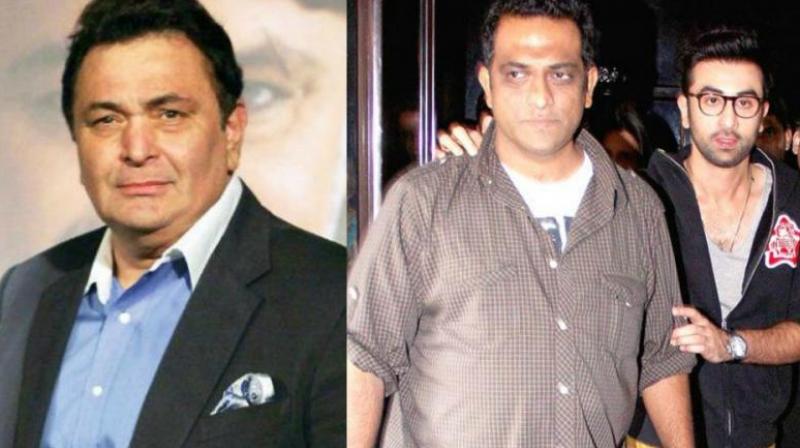 Rishi Kapoor, Anurag Basu and Ranbir Kapoor. Rishi Kapoor, Anurag Basu and Ranbir Kapoor.