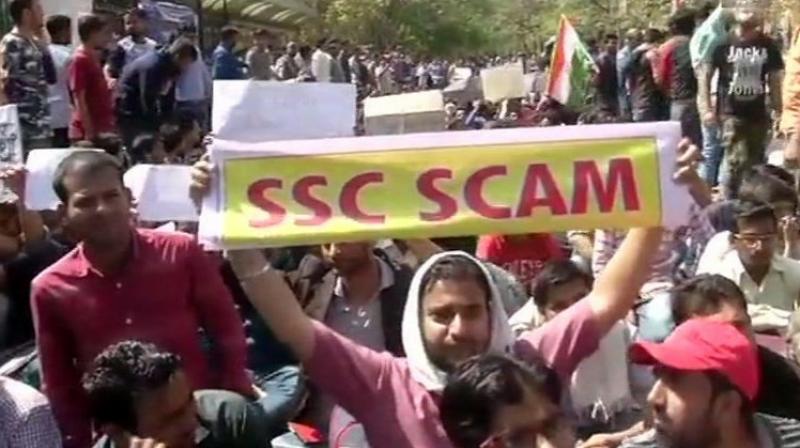 Earlier on February 28, a group of students led by BJP MP Manoj Tiwari took to the streets against the alleged leak in the SSC examination and termed it as 'mass cheating'. (Photo: File) Earlier on February 28, a group of students led by BJP MP Manoj Tiwari took to the streets against the alleged leak in the SSC examination and termed it as 'mass cheating'. (Photo: File)