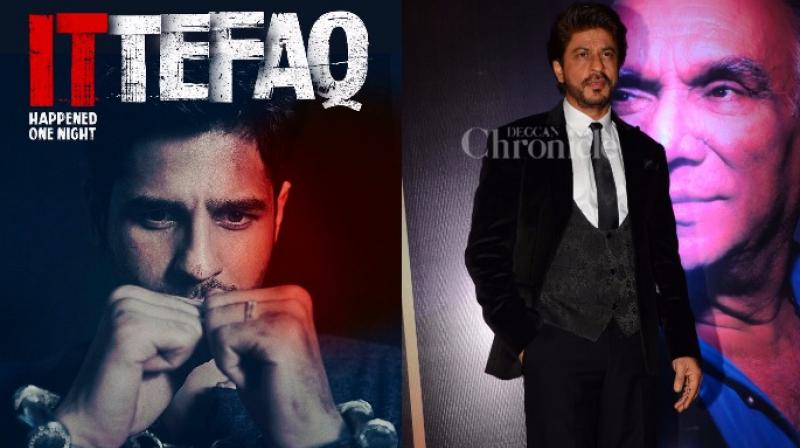 Poster of 'Ittefaq' (L) and Shah Rukh Khan. Poster of 'Ittefaq' (L) and Shah Rukh Khan.