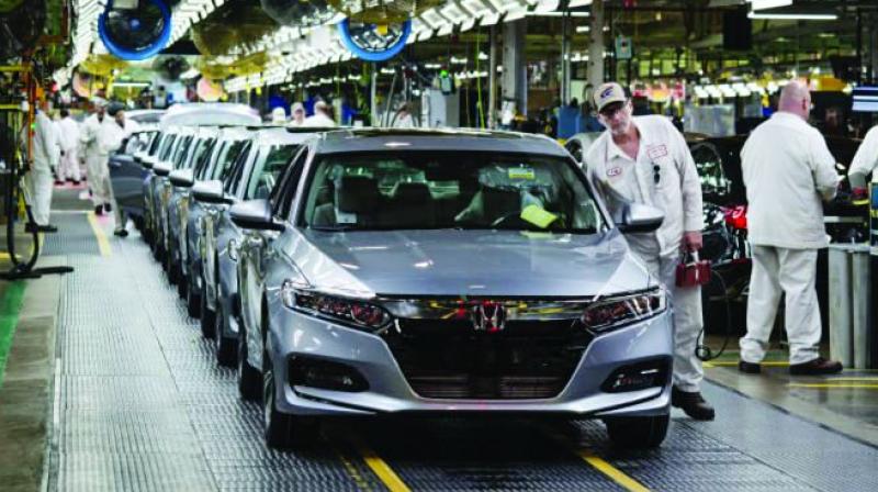Sales at Maruti, which sells one car out of two bought in the country,f ell 27 per cent at 1,10,454 units, down from 1,51,512 units it sold last year. Sales at Maruti, which sells one car out of two bought in the country,f ell 27 per cent at 1,10,454 units, down from 1,51,512 units it sold last year.