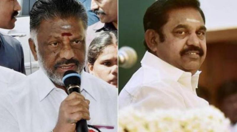 Palanisamy, who is in Tiruvarur to take part in AIADMK founder MG Ramachandran's centenary celebrations, said he was confident that both the factions would merge soon. (Photo: PTI) Palanisamy, who is in Tiruvarur to take part in AIADMK founder MG Ramachandran's centenary celebrations, said he was confident that both the factions would merge soon. (Photo: PTI)