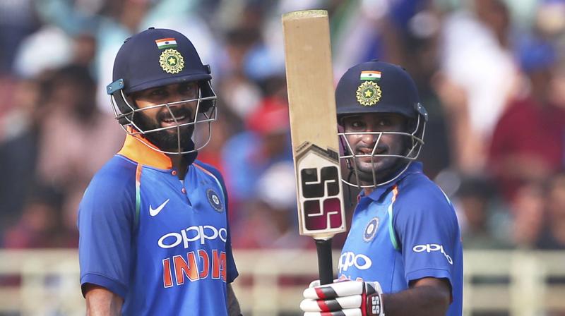 "(Ambati) Rayudu has taken his chance with both hands. We need to back him till the 2019 World Cup. He reads the game well, so we are happy that someone intelligent is batting at number four," said Virat Kohli. (Photo: AP) "(Ambati) Rayudu has taken his chance with both hands. We need to back him till the 2019 World Cup. He reads the game well, so we are happy that someone intelligent is batting at number four," said Virat Kohli. (Photo: AP)