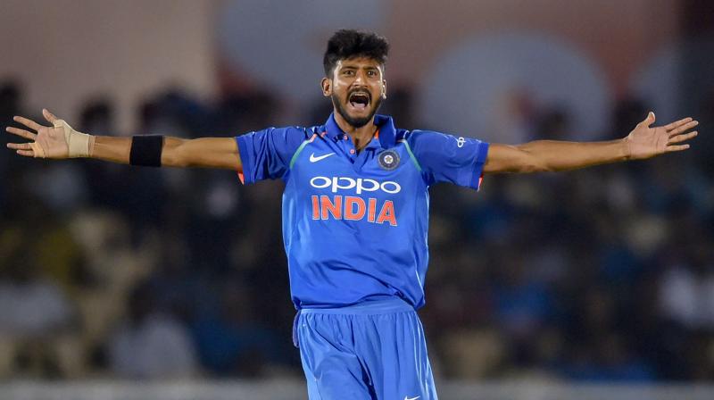 Khaleel Ahmed violated Article 2.5 of the Code, which relates to "using language, actions or gestures which disparage or which could provoke an aggressive reaction from a batter upon his/her dismissal during an international match". (Photo: PTI) Khaleel Ahmed violated Article 2.5 of the Code, which relates to "using language, actions or gestures which disparage or which could provoke an aggressive reaction from a batter upon his/her dismissal during an international match". (Photo: PTI)