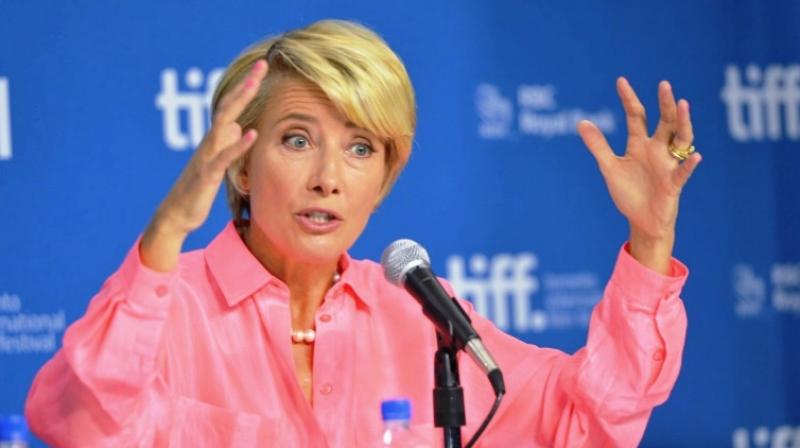 Actress Emma Thompson wrote to management at California's Skydance studios to protest the decision to bring on John Lasseter, who is accused of sexual harassment. (Photo: AFP) Actress Emma Thompson wrote to management at California's Skydance studios to protest the decision to bring on John Lasseter, who is accused of sexual harassment. (Photo: AFP)