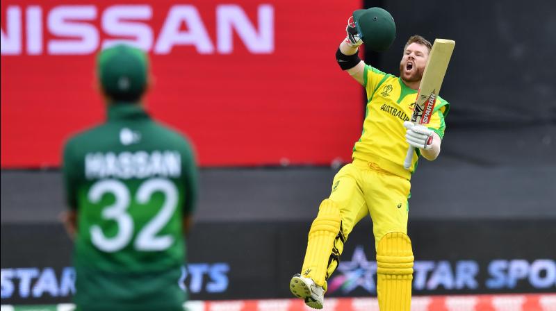 Dashing left-handed opener, David Warner struck 107 off 111 balls, with 11 fours and a six. (Photo:AFP) Dashing left-handed opener, David Warner struck 107 off 111 balls, with 11 fours and a six. (Photo:AFP)