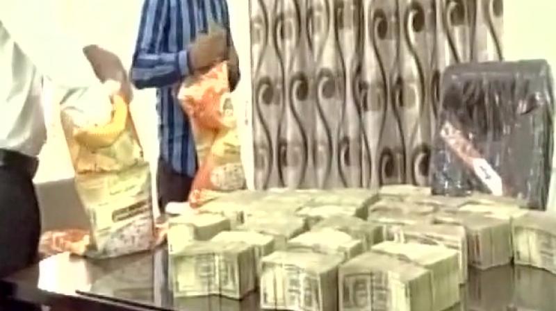 The cash recovered from Punjab. (Photo: ANI/Twitter) The cash recovered from Punjab. (Photo: ANI/Twitter)