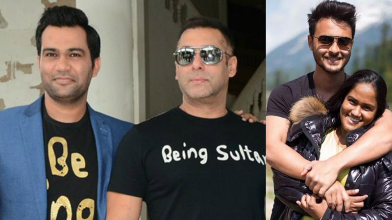 Salman Khan, Ali Abbas Zafar, Aayush Sharma and Arpita Khan. Salman Khan, Ali Abbas Zafar, Aayush Sharma and Arpita Khan.