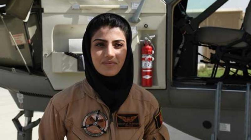 Niloofar Rahmani, Afghanistan's first woman fixed-wing pilot. (Photo: AFP/File) Niloofar Rahmani, Afghanistan's first woman fixed-wing pilot. (Photo: AFP/File)