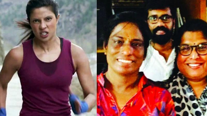 Priyanka Chopra, PT Usha with ad filmmaker Revathy. Priyanka Chopra, PT Usha with ad filmmaker Revathy.