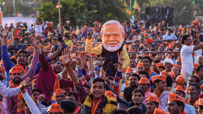 In the 2014 general elections, the BJP had won 71 Lok Sabha seats in the state and two other went to its ally - the Apna Dal. (Photo: File | PTI) In the 2014 general elections, the BJP had won 71 Lok Sabha seats in the state and two other went to its ally - the Apna Dal. (Photo: File | PTI)