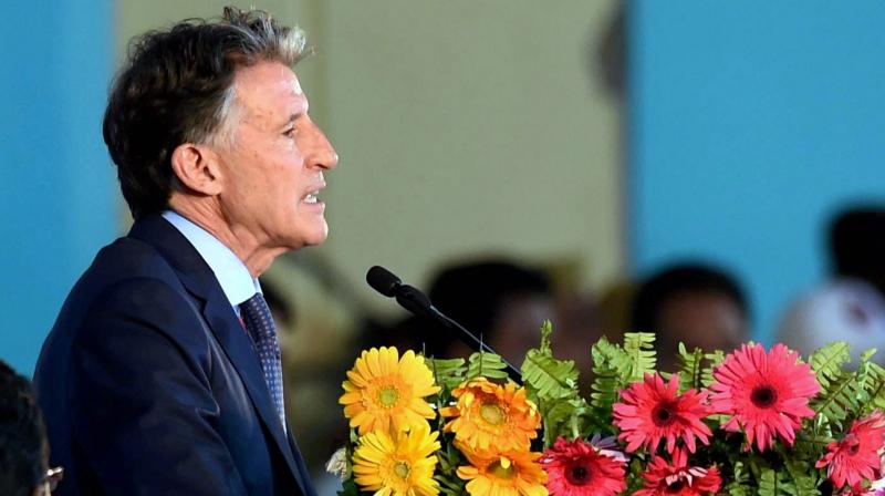 International Athletics Federation president Sebastian Coe at the opening ceremony of 22nd Asian Athletics Championships at the Kalinga Stadium in Bhubaneshwar. PTI Photo