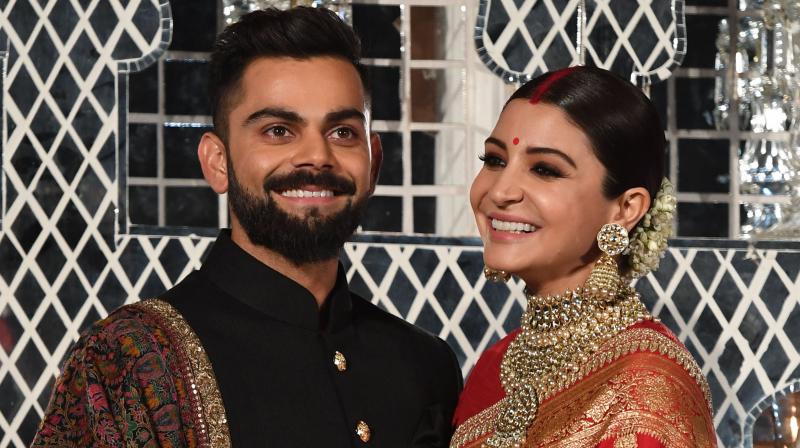 Virat Kohli and Anushka Sharma. AFP Photo