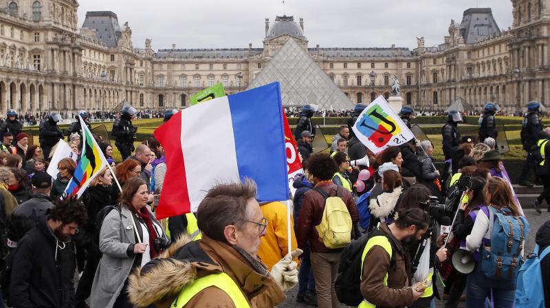 Other gatherings were planned on Saturday in several French cities such as Bordeaux and Toulouse. (Photo:AP) Other gatherings were planned on Saturday in several French cities such as Bordeaux and Toulouse. (Photo:AP)