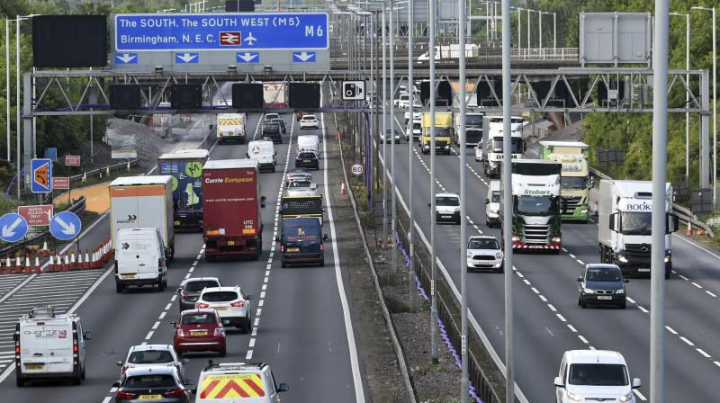 Britain will ban the sale of new gasoline and diesel cars by 2030, a decade earlier than its previous commitment, the prime minister said Tuesday, Nov. 17, 2020. Boris Johnson made the pledge as part of plans for a green industrial revolution that he claims could create up to 250,000 jobs in energy, transport and technology. (AP)