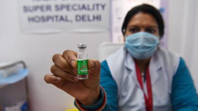 The official said the third clinical trial of Covaxin BB152 had been completed as all the 25,800 volunteers involved in the exercise had been administered both the doses. (AFP file)