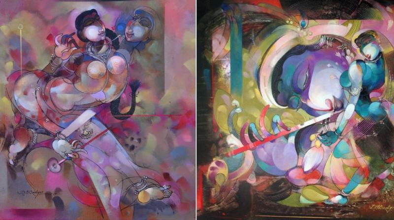Paintings by Karnataka based artist Devendra Badiger. Paintings by Karnataka based artist Devendra Badiger.