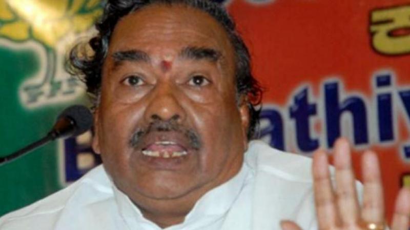 BJP leader K.S. Eshwarappa. BJP leader K.S. Eshwarappa.