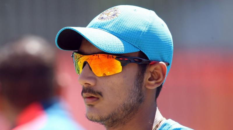 Axar Patel injured his left thumb after he was brought in as a substitute fielder during the fifth India versus England Test in Chennai. (Photo: AFP) Axar Patel injured his left thumb after he was brought in as a substitute fielder during the fifth India versus England Test in Chennai. (Photo: AFP)