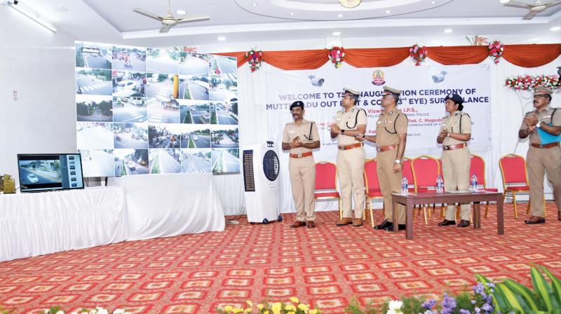 City police commissioner A.K.Vishwanthan on Wednesday inaugurates the operation of automatic number plate recognition (ANPR) cameras on East Coast Road. (Photo: DC) City police commissioner A.K.Vishwanthan on Wednesday inaugurates the operation of automatic number plate recognition (ANPR) cameras on East Coast Road. (Photo: DC)