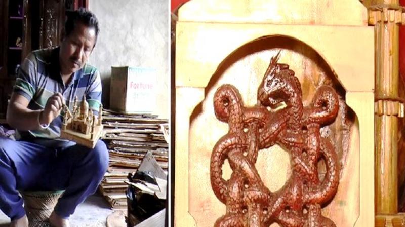 Cane and bamboo craft acts as a catalyst in generating employment in the state. (Photo: ANI) Cane and bamboo craft acts as a catalyst in generating employment in the state. (Photo: ANI)