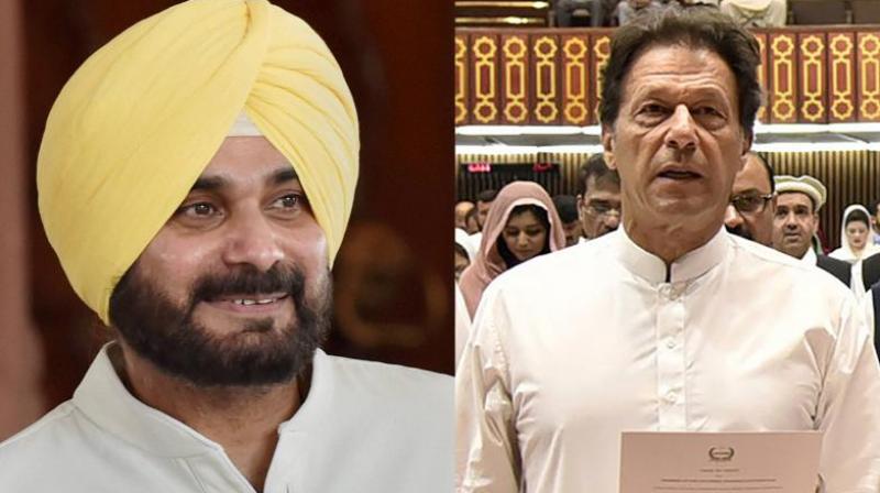 Sidhu used his usual poetic expression while interacting with reporters. (Photo: PTI/AFP) Sidhu used his usual poetic expression while interacting with reporters. (Photo: PTI/AFP)