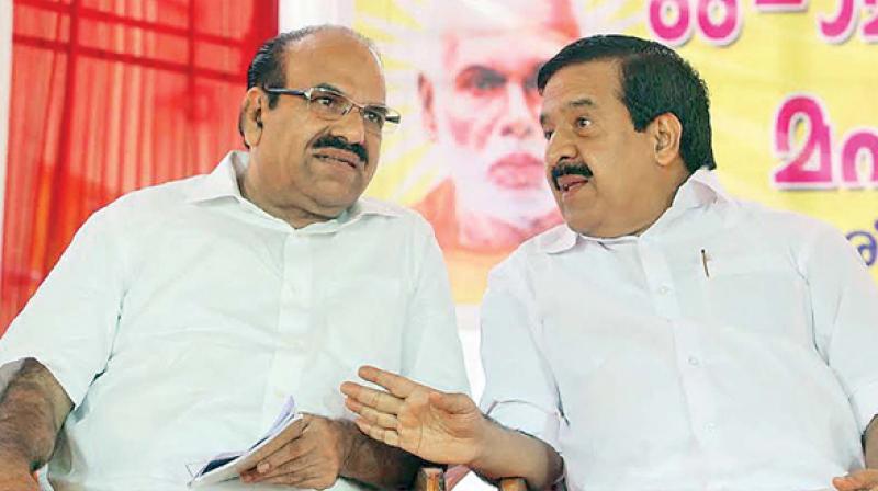 Kerala CPI(M) chief Kodiyeri Balakrishnan (Left) on said that the party was ready to vote Congress to defeat BJP in the 2019 Lok Sabha elections. (Photo: DC/File) Kerala CPI(M) chief Kodiyeri Balakrishnan (Left) on said that the party was ready to vote Congress to defeat BJP in the 2019 Lok Sabha elections. (Photo: DC/File)