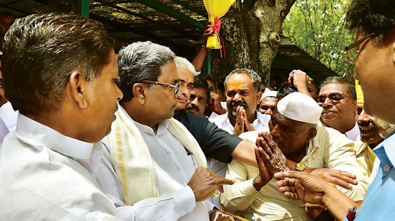 Chief Minister Siddaramaiah listens to the grievances of people during ‘Janata Darshan’ in Bengaluru on Tuesday – DC Chief Minister Siddaramaiah listens to the grievances of people during ‘Janata Darshan’ in Bengaluru on Tuesday – DC