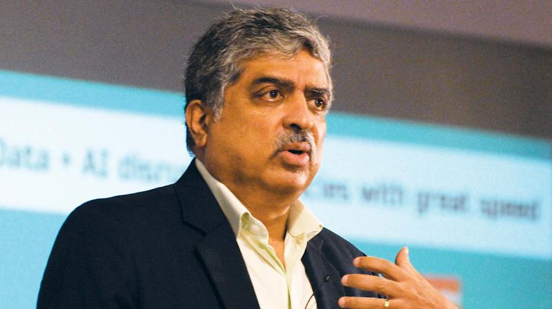 Infosys co-founder and former CEO Nandan Nilekani. Infosys co-founder and former CEO Nandan Nilekani.