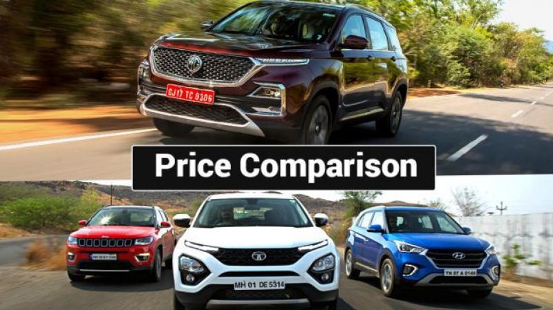 All the three mid-size SUVs are powered by the same 2.0-litre diesel engine built by Fiat, although in different states of tune. All the three mid-size SUVs are powered by the same 2.0-litre diesel engine built by Fiat, although in different states of tune.