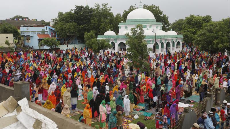 The holy festival of sacrifice, which falls on the 10th day of Dhu al-Hijjah as per the Islamic lunar calendar will be celebrated on Monday. (Photo: AP | File) The holy festival of sacrifice, which falls on the 10th day of Dhu al-Hijjah as per the Islamic lunar calendar will be celebrated on Monday. (Photo: AP | File)