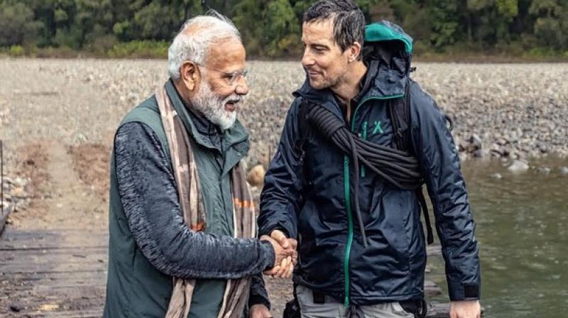 In India, Man Vs Wild with Bear Grylls and Prime Minister Modi would premiere simultaneously on 12 Discovery channels in five languages - English, Bengali, Hindi, Tamil and Telugu. (Photo: FIle) In India, Man Vs Wild with Bear Grylls and Prime Minister Modi would premiere simultaneously on 12 Discovery channels in five languages - English, Bengali, Hindi, Tamil and Telugu. (Photo: FIle)
